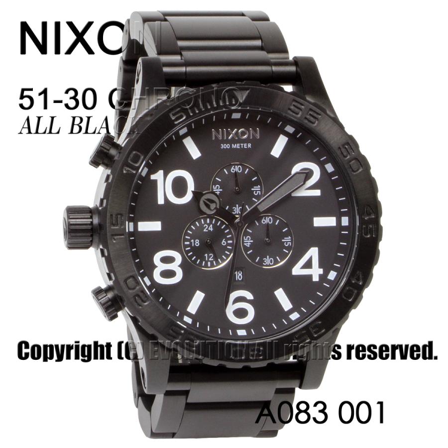 [ニクソン] NIXON 腕時計 51-30 CHRONO: ALL BLACK A083-001-00 メンズ [並行輸入品] :  a083001-51-30chrono-nixon : エボリューションYahoo!店 - 通販 - Yahoo!ショッピング