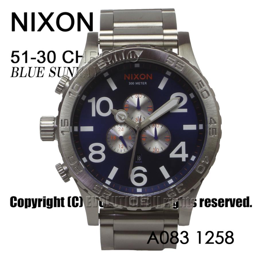 ニクソン] NIXON 腕時計 51-30 CHRONO: BLUE SUNRAY A083-1258-00 