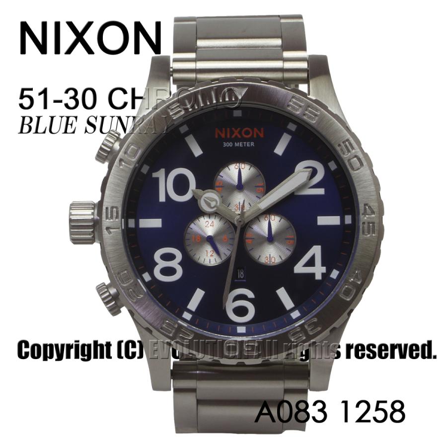 [ニクソン] NIXON 腕時計 51-30 CHRONO: BLUE SUNRAY A083-1258-00 メンズ [並行輸入品]