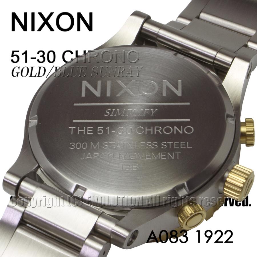 [ニクソン] NIXON 腕時計 51-30 CHRONO: GOLD/BLUE SUNRAY A083-1922-00 メンズ [並行輸入品]｜kmr｜07