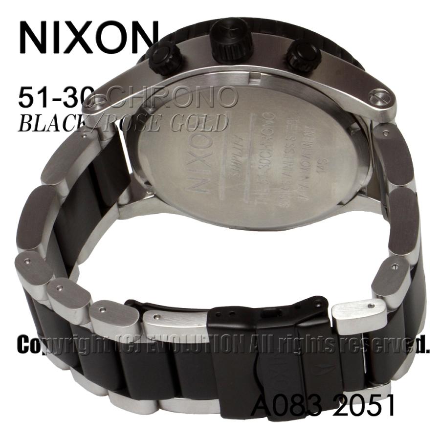 [ニクソン] NIXON 腕時計 51-30 CHRONO: BLACK/ROSE GOLD A083-2051-00 メンズ [並行輸入品]｜kmr｜05
