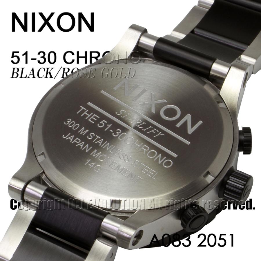 [ニクソン] NIXON 腕時計 51-30 CHRONO: BLACK/ROSE GOLD A083-2051-00 メンズ [並行輸入品]｜kmr｜07