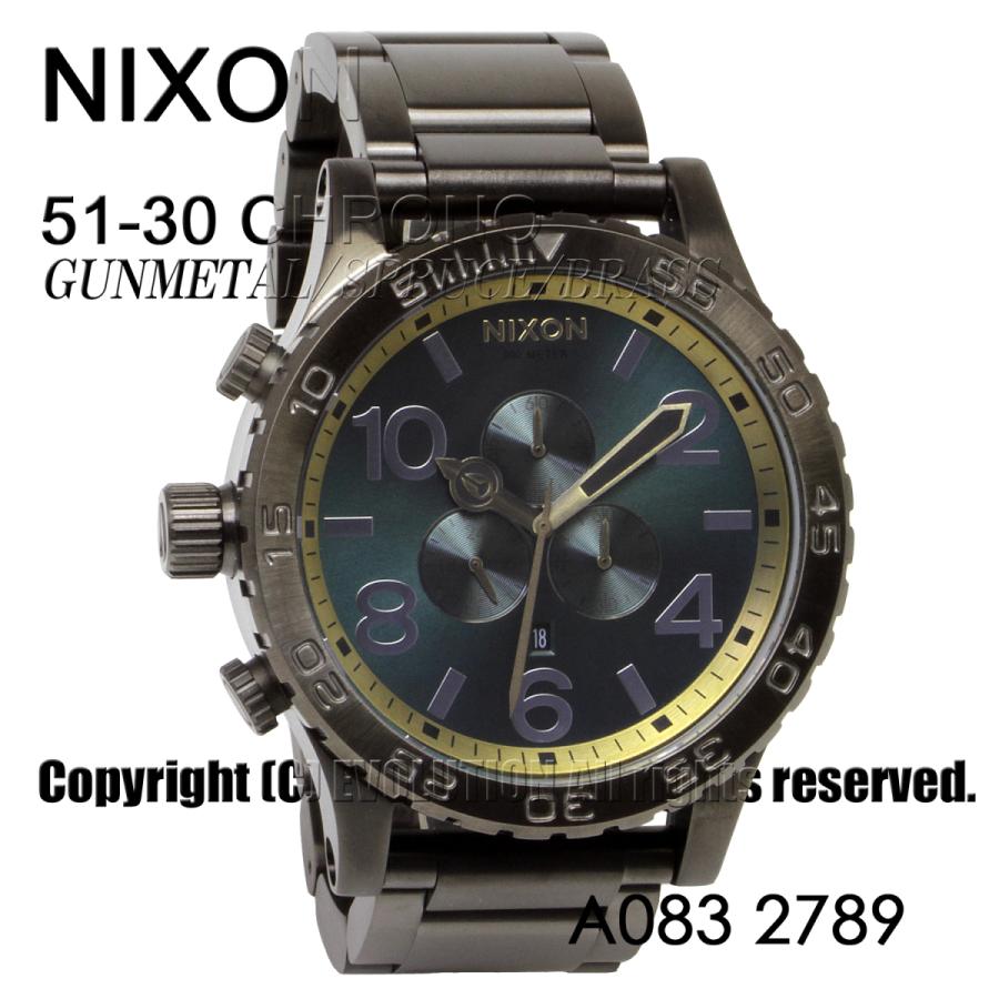 爆売り！ [ニクソン] NIXON 腕時計 51-30 CHRONO: GUNMETAL/SPRUCE/BRASS A083-2789-00 メンズ [並行輸入品] 腕時計