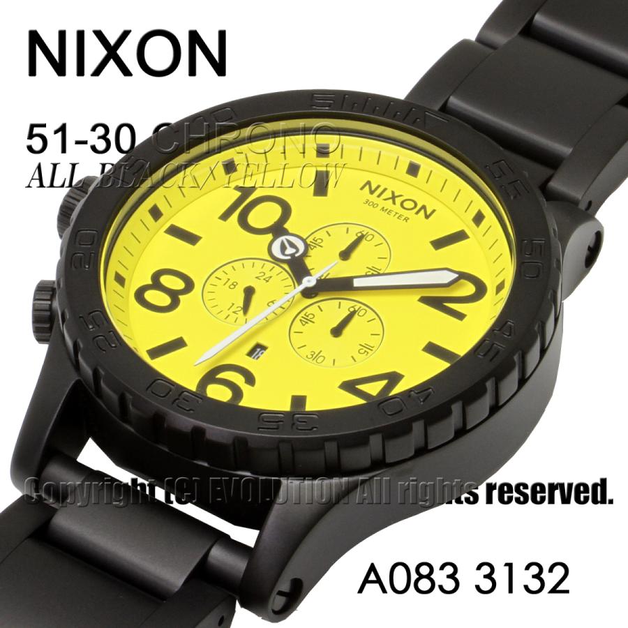 [ニクソン] NIXON 腕時計 51-30 CHRONO: ALL BLACK/YELLOW A083-3132-00 メンズ [並行輸入品]