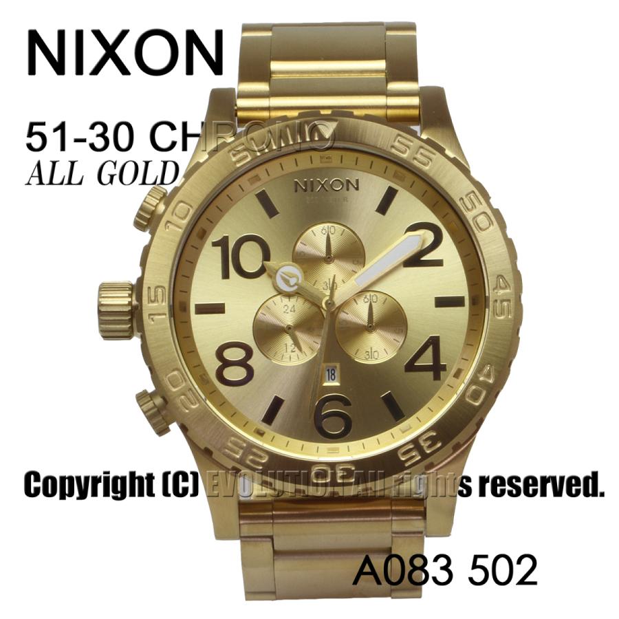 [ニクソン] NIXON 腕時計 51-30 CHRONO: ALL GOLD A083-502-00 メンズ [並行輸入品]｜kmr｜03