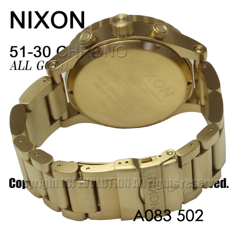ベルギー製 NIXON [ニクソン] NIXON 腕時計 51-30 CHRONO: ALL GOLD