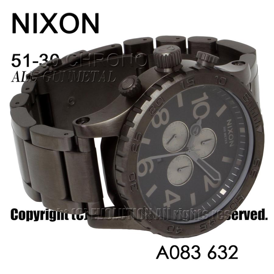 ニクソン NIXON A083-632 クロノグラフ オールガンメタル