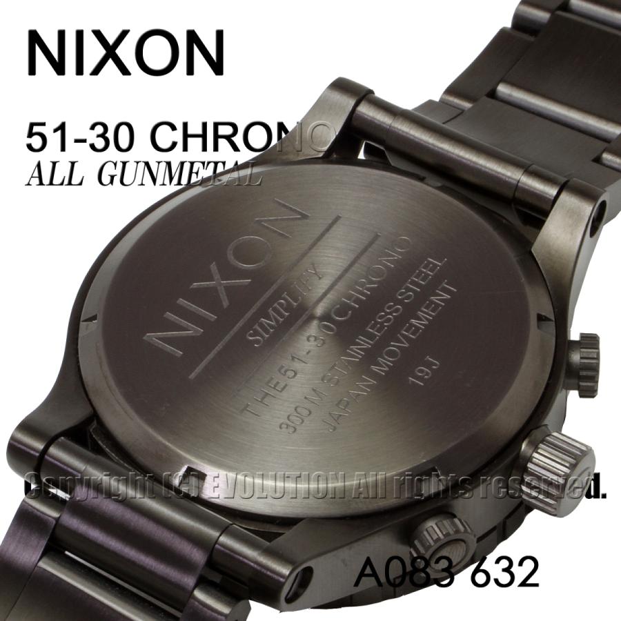 ニクソン NIXON A083-632 クロノグラフ オールガンメタル