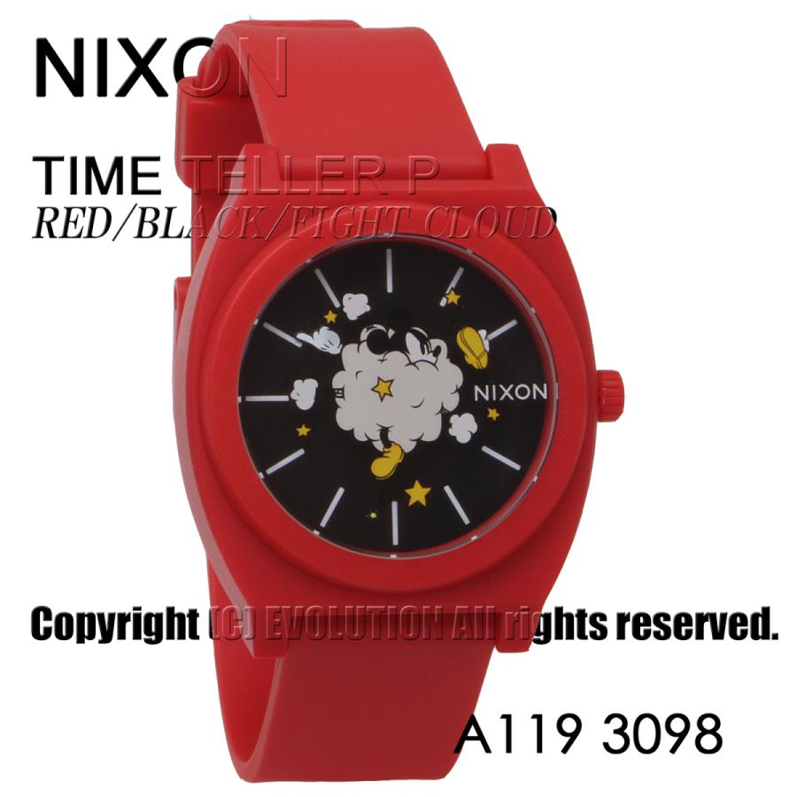 [ニクソン] NIXON 腕時計 TIME TELLER P: RED/BLACK/FIGHT CLOUD A119-3098-00 メンズ [並行輸入品]｜kmr