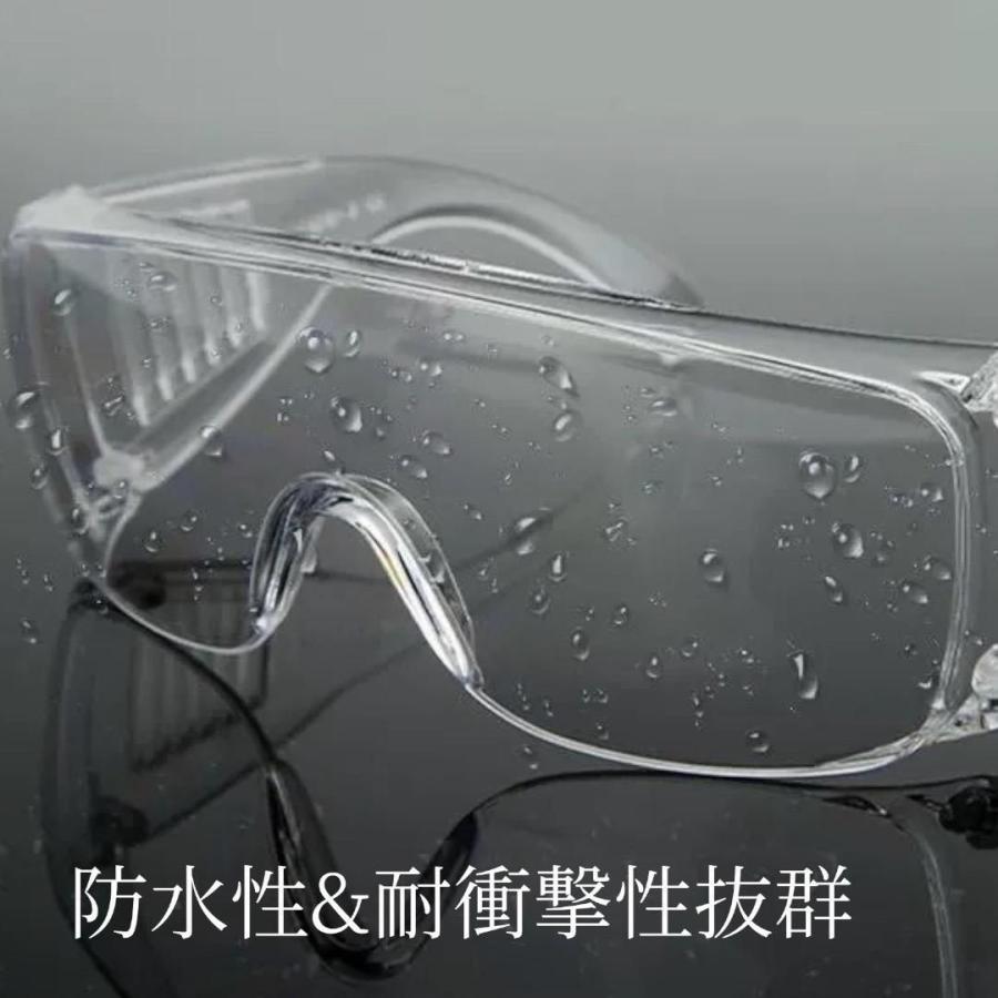 保護メガネ ゴーグル 透明 クリア 軽量 防風 防飛沫 作業用 保護