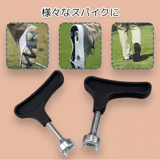 ゴルフ スパイクレンチ 鋲交換 フットジョイ対応 軽量 コンパクト