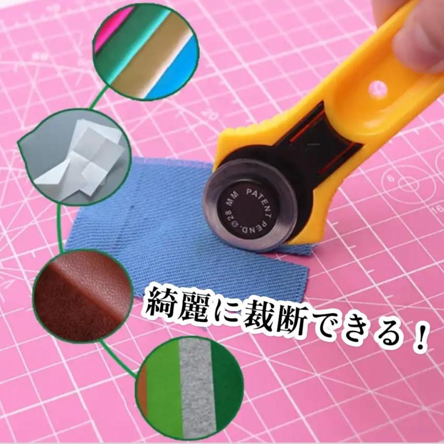 ロータリーカッター 45mm 布用 裁断カッター 手芸 裁縫道具 レザー