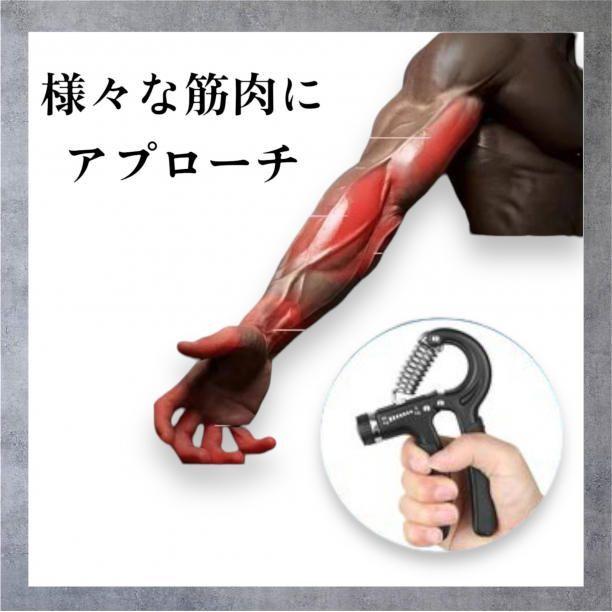 ハンドグリッパー 負荷調整 5〜60kg 握力 トレーニング 筋トレ