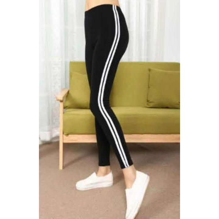 レギンス サイドライン ヨガ ウエア スキニー スパッツ ラインパンツ