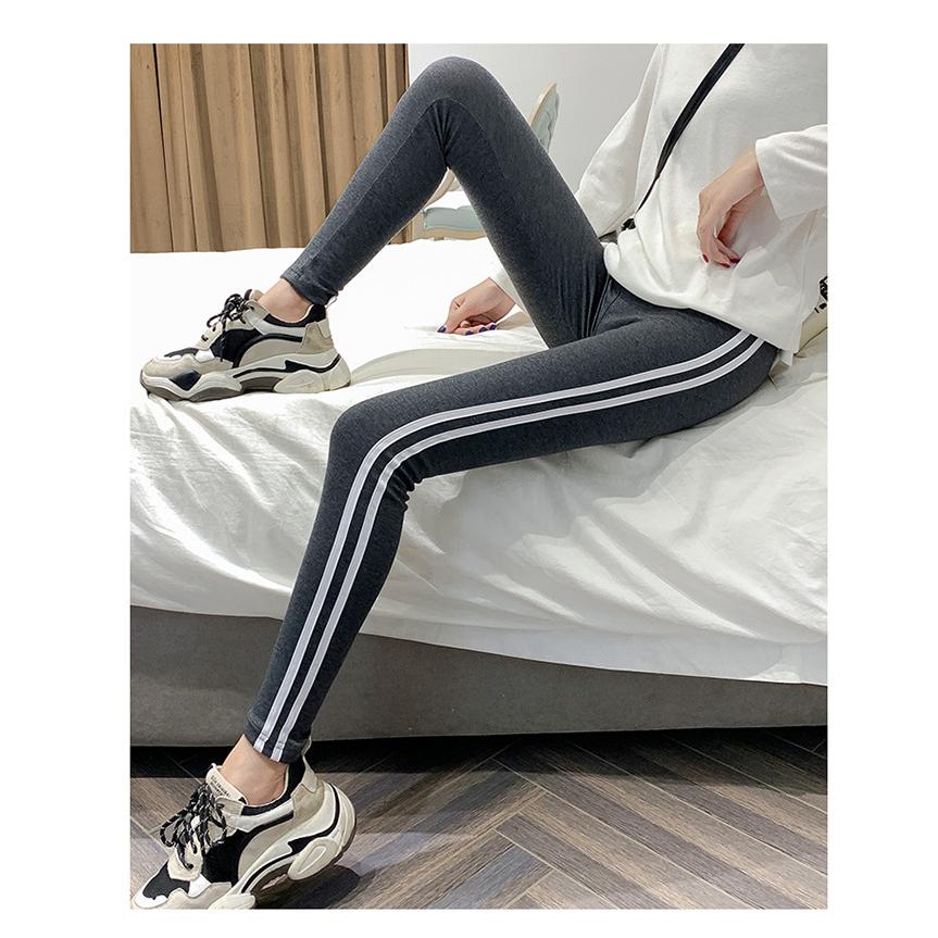 レギンス サイドライン ヨガ ウエア スキニー スパッツ ラインパンツ