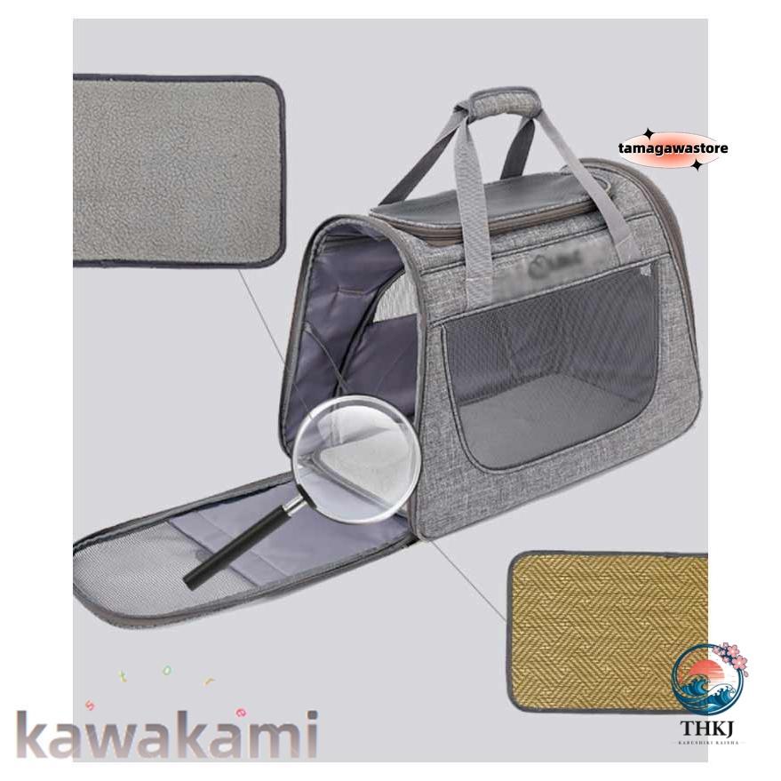 ペットキャリー キャスター付き 犬 小型犬 中型犬 猫 持ち手 ペットキャリーバッグ THKJ カート 手提げ キャリーリュック 折り畳み お手入れ簡単 設置簡単の画像