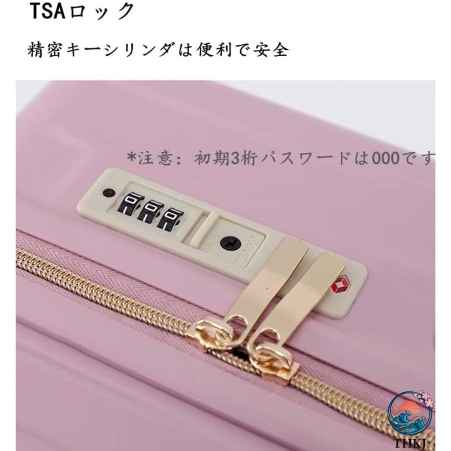 スーツケース キャリーバッグ ファスナータイプ ダブルキャスター TSAロック THKJ ハード ジッパー 旅行バッグ トラベルバッグ 超軽量 修学 旅行 ビジネス_3