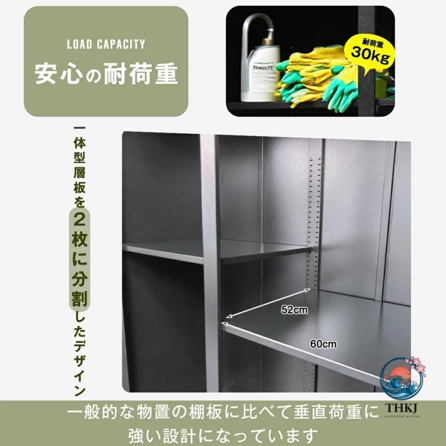 可動棚2個付き 物置 屋外 大型物置 戸外収納庫 屋外収納庫 屋外収納 
