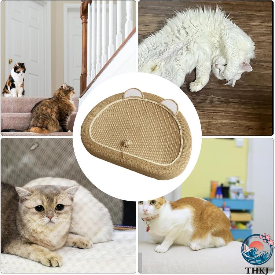 猫用爪とぎ 猫用爪とぎベッド 家具破壊防止 運動不足改善 寂しさ解消 猫おもちゃ THKJ 猫ソファー 家具プロテクター 爪とぎボード 両面使える 四季対応_5