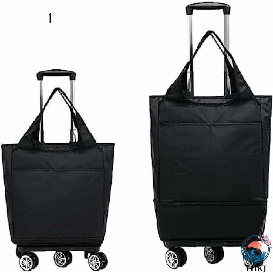 ショッピングカート 買い物キャリー 拡張可能 保冷保温 2way 両用 キャスターケース THKJ 撥水 ショルダーバッグ 買い物カート 折りたたみ 高齢者 静音 軽量の画像