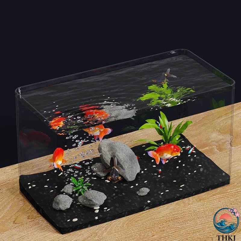 金魚鉢 透明なアクリル水槽 円弧角水槽 角丸水槽 魚飼育用生態槽