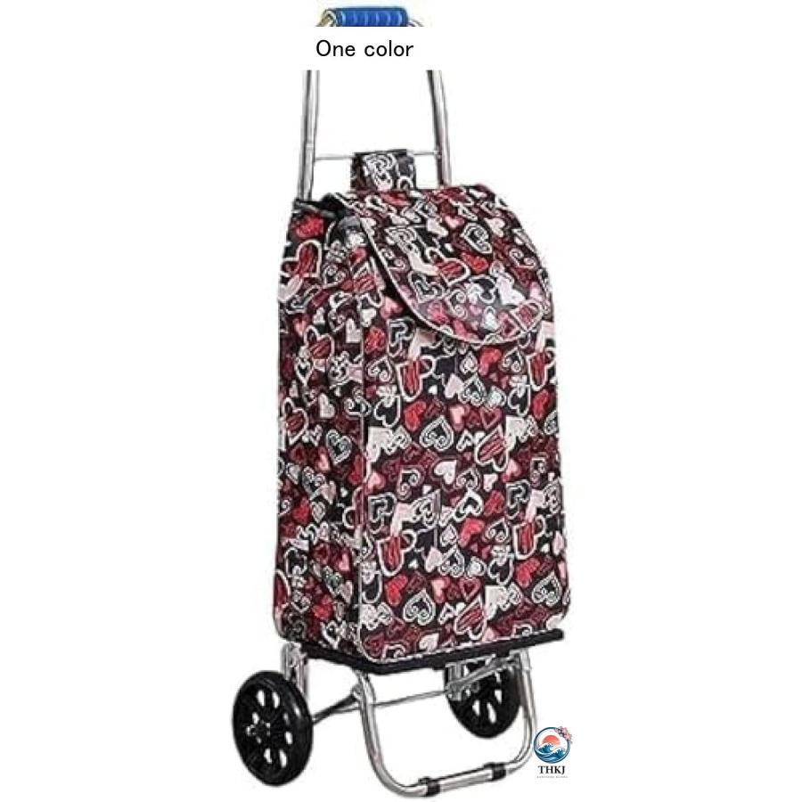 ショッピングカート ショッピングキャリー 買い物カート 大容量 折りたたみ 高齢者 THKJ 老人車 軽量 静音 耐衝撃 耐荷重 買い物 キャリーカート アウトドアの画像