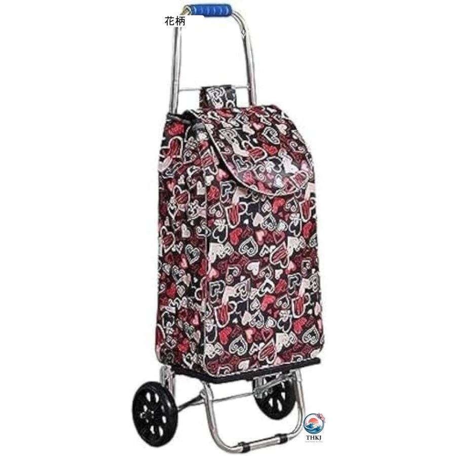 ショッピングカート ショッピングキャリー 買い物カート 大容量 折りたたみ 高齢者 THKJ 老人車 軽量 静音 耐衝撃 耐荷重 買い物 キャリーカート アウトドアの画像