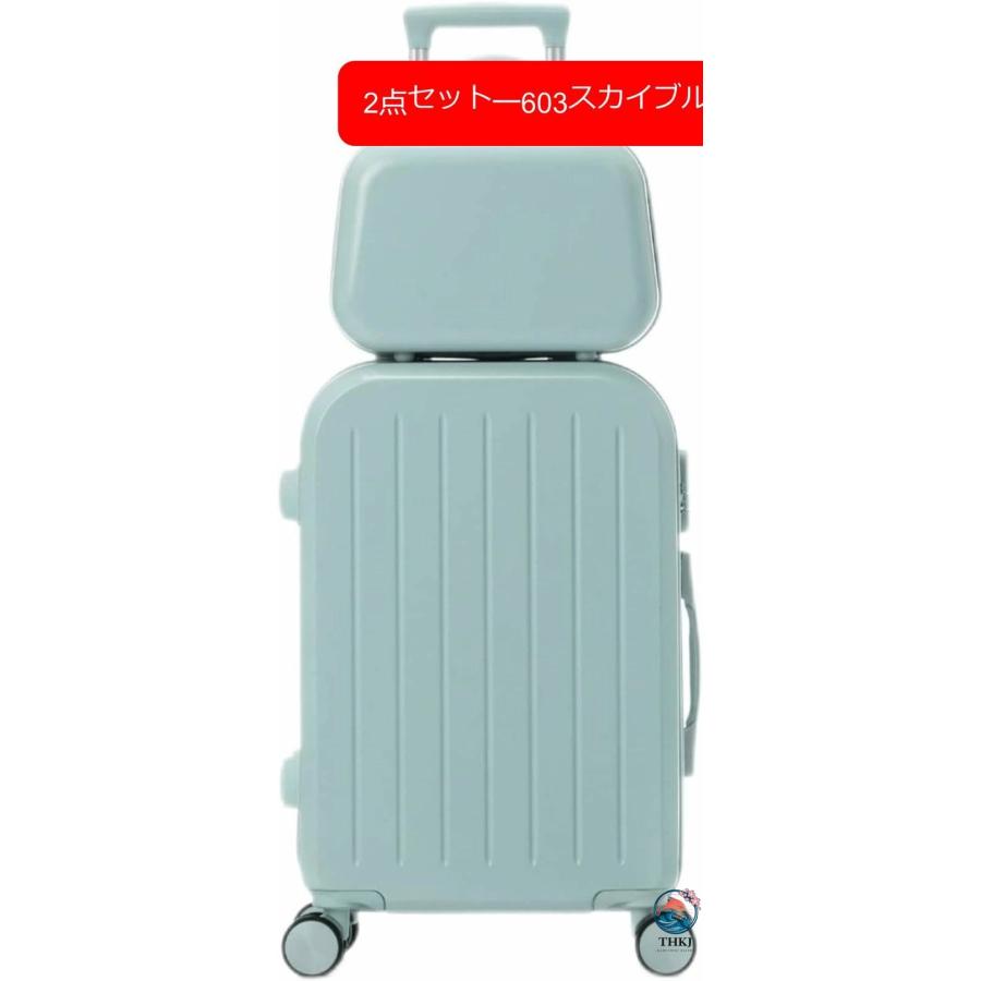 フロントオープン スーツケース キャリーケース 機内持込 静音 トランクケース THKJ 小型 ビジネスケース ロック付き ファスナー式 軽量 トラベル 回転の画像