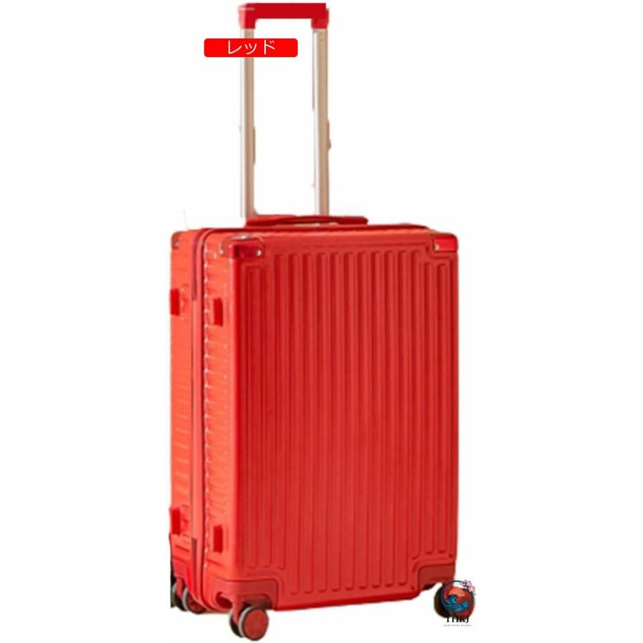 スーツケース キャリーケース 45L キャリーバッグ ファスナー式 超軽量 大型 THKJ 耐衝撃 静音 ダブルキャスター 360度回転 旅行 ビジネス 出張 ホワイトの画像