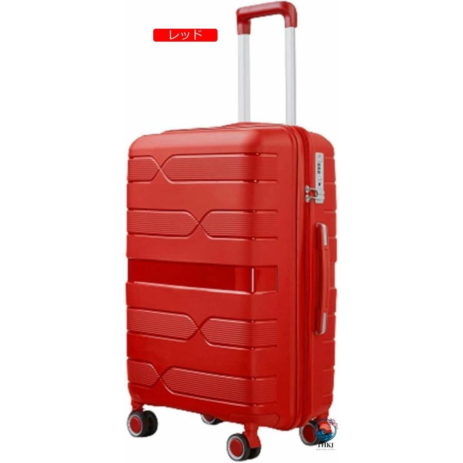 スーツケース キャリーケース 60L キャリーバッグ TSAロック搭載 ファスナー式 THKJ 超軽量 大型 耐衝撃 静音 ダブルキャスター 360度回転 旅行 ビジネスの画像