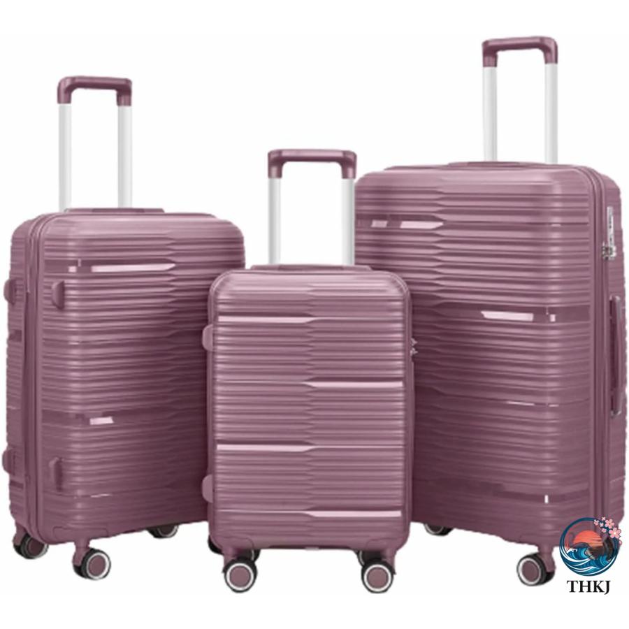 スーツケース キャリーケース 60L キャリーバッグ TSAロック搭載 ファスナー式 THKJ 超軽量 大型 耐衝撃 静音 ダブルキャスター 360度回転 旅行 ビジネスの画像