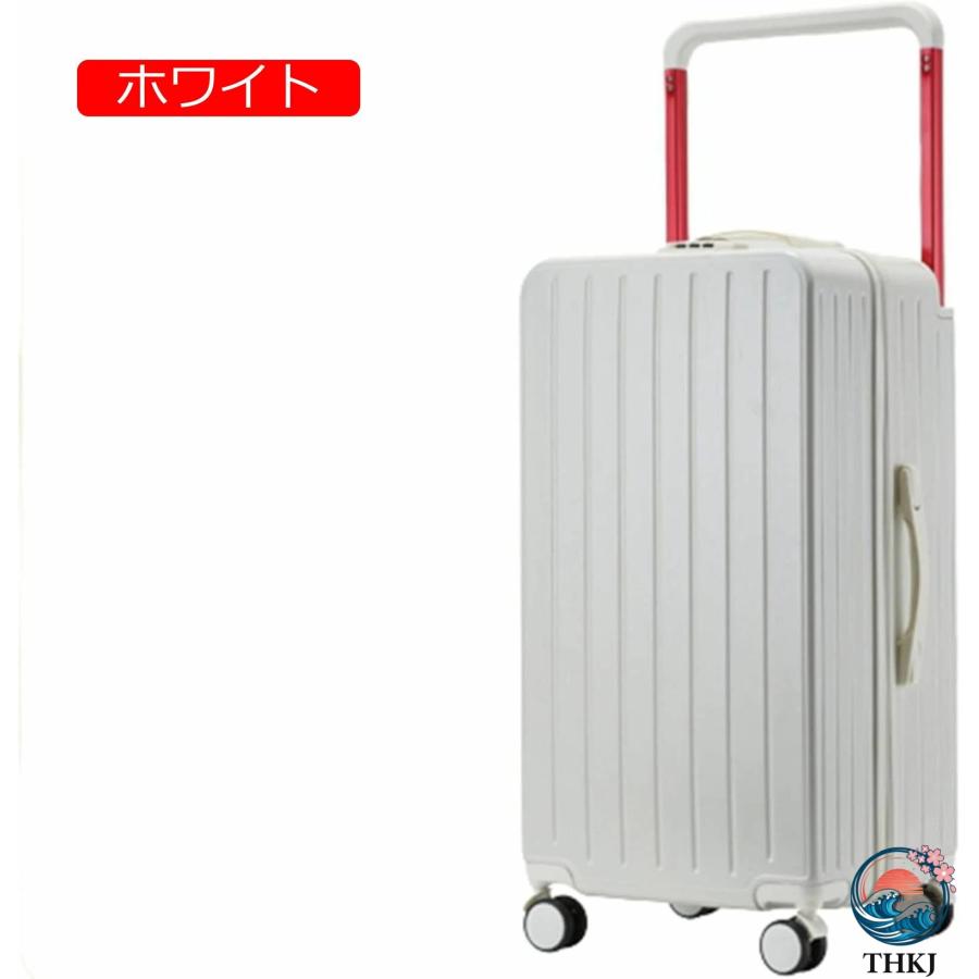 スーツケース キャリーケース 65L キャリーバッグ ファスナー式 超軽量 大型 THKJ 耐衝撃 静音 ダブルキャスター 360度回転 旅行 ビジネス 出張 Lサイズの画像