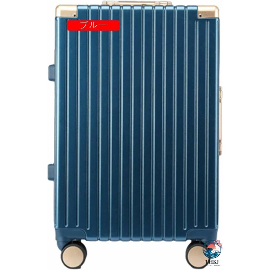 スーツケース キャリーケース 50L キャリーバッグ TSAロック搭載 アルミフレーム THKJ 超軽量 大型 耐衝撃 静音 ダブルキャスター 360度回転 旅行 ビジネスの画像