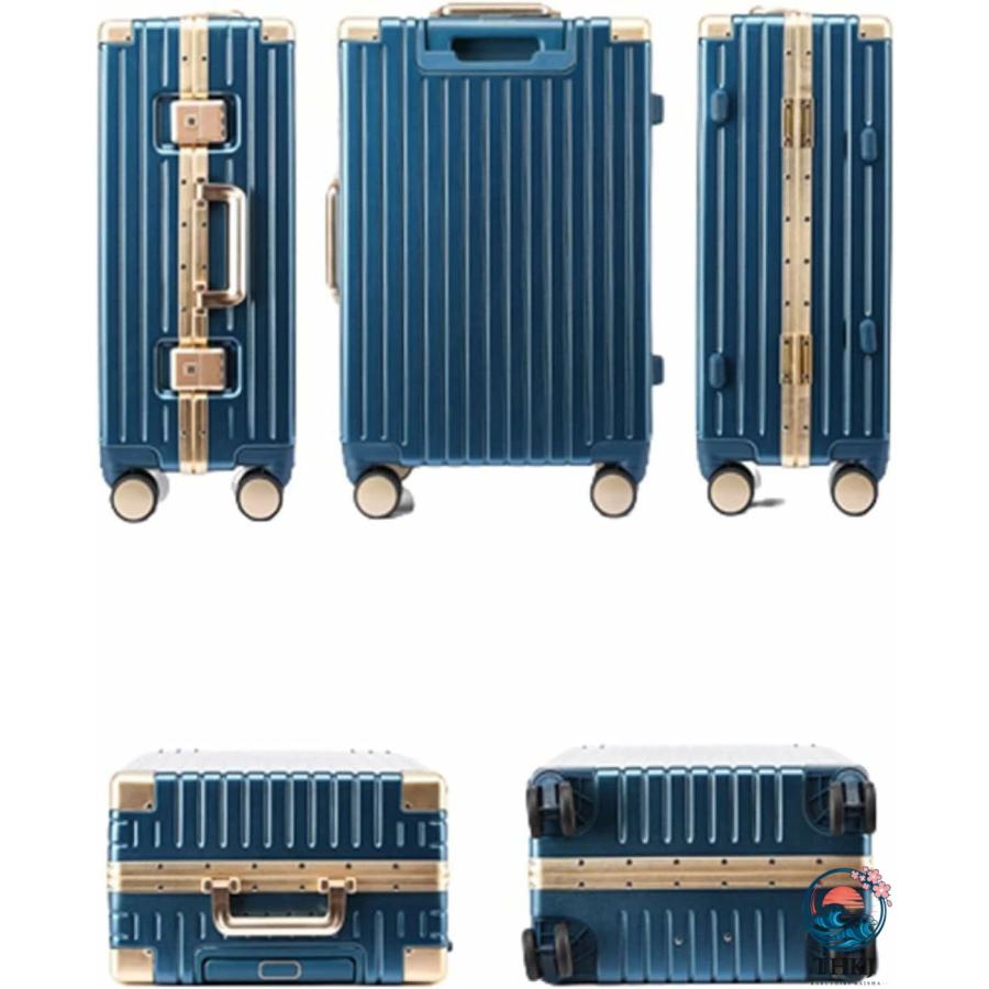 スーツケース キャリーケース 50L キャリーバッグ TSAロック搭載 アルミフレーム THKJ 超軽量 大型 耐衝撃 静音 ダブルキャスター 360度回転 旅行 ビジネスの画像