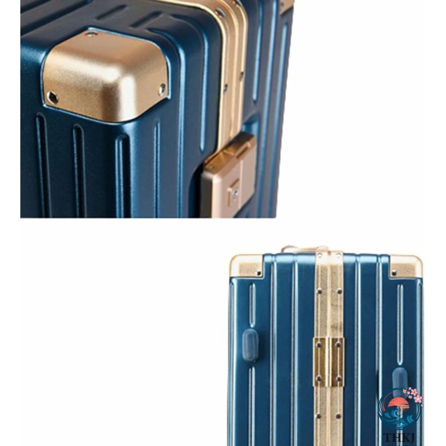 スーツケース キャリーケース 50L キャリーバッグ TSAロック搭載 アルミフレーム THKJ 超軽量 大型 耐衝撃 静音 ダブルキャスター 360度回転 旅行 ビジネスの画像