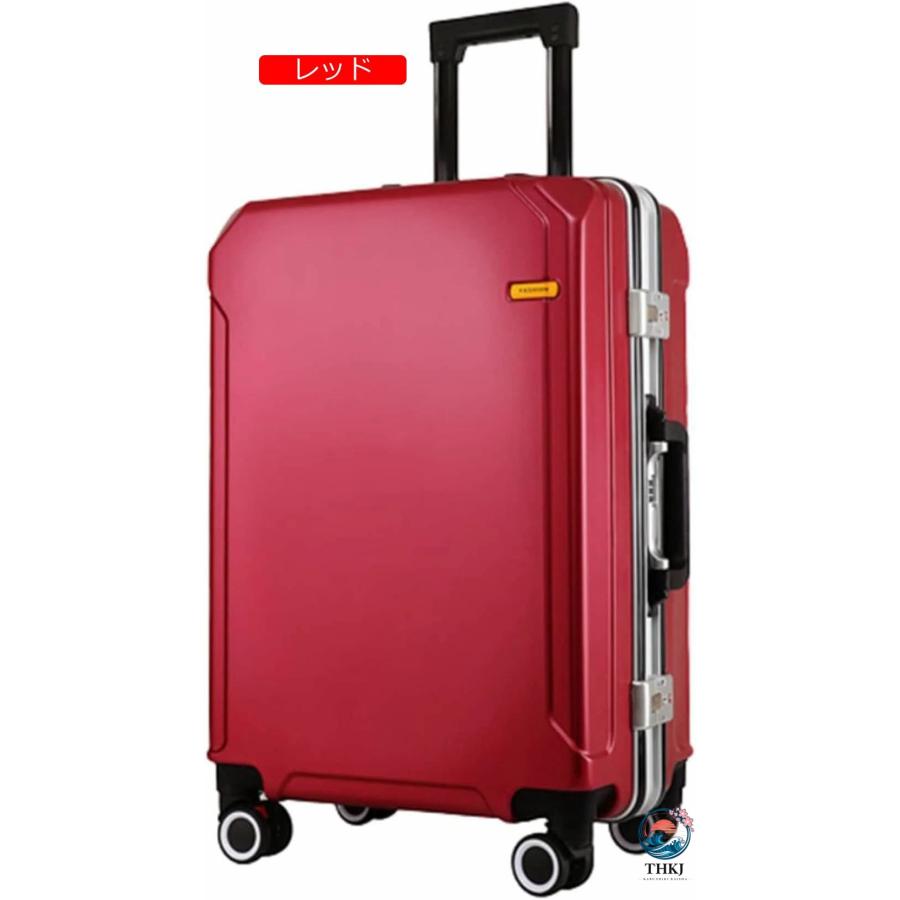 スーツケース キャリーケース 45L キャリーバッグ USB充電口 TSAロック搭載 アルミフレーム THKJ 超軽量 大型 耐衝撃 静音 ダブルキャスター 360度回転 旅行の画像
