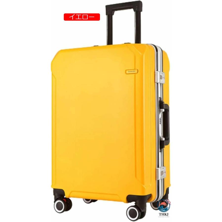 スーツケース キャリーケース 45L キャリーバッグ USB充電口 TSAロック搭載 アルミフレーム THKJ 超軽量 大型 耐衝撃 静音 ダブルキャスター 360度回転 旅行の画像