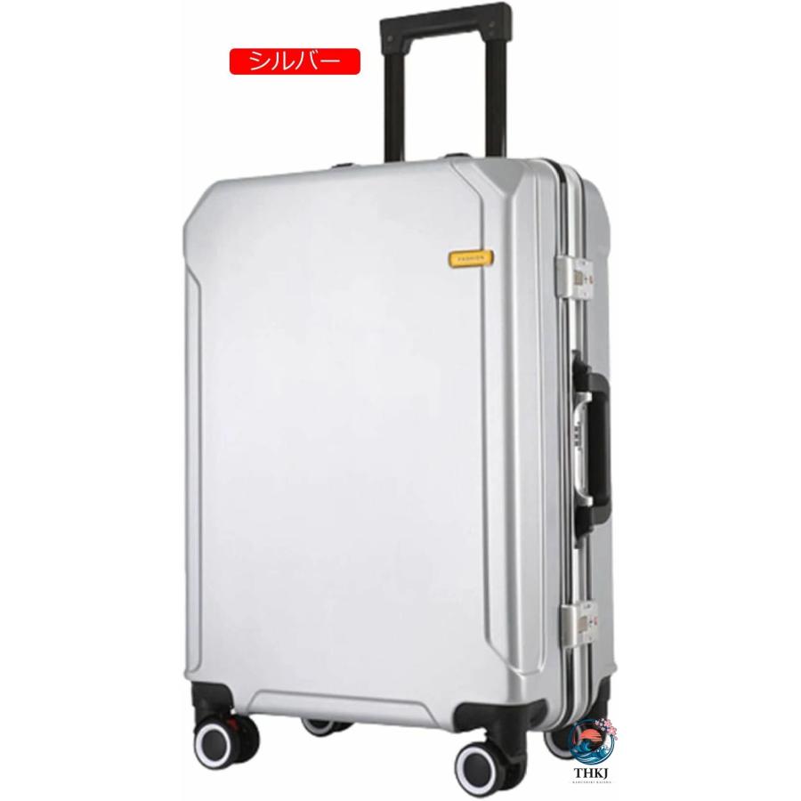 スーツケース キャリーケース 45L キャリーバッグ USB充電口 TSAロック搭載 アルミフレーム THKJ 超軽量 大型 耐衝撃 静音 ダブルキャスター 360度回転 旅行の画像