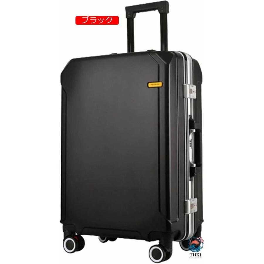 スーツケース キャリーケース 45L キャリーバッグ USB充電口 TSAロック搭載 アルミフレーム THKJ 超軽量 大型 耐衝撃 静音 ダブルキャスター 360度回転 旅行の画像