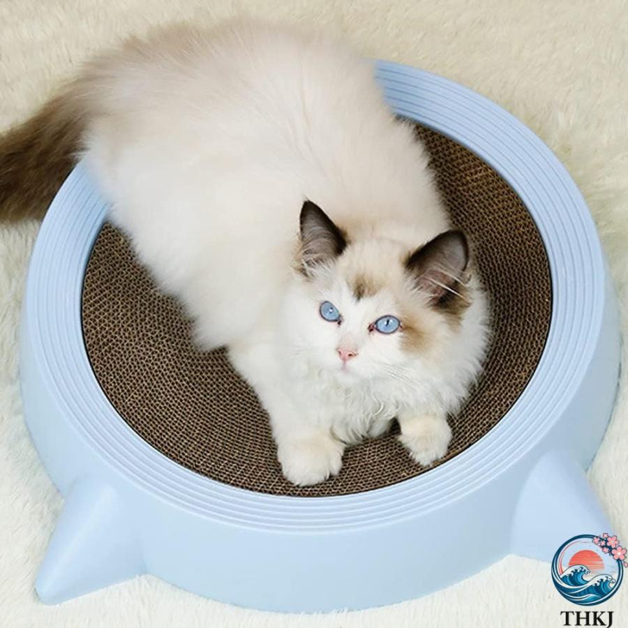 りな 猫用 爪とぎ つめとぎ ボウル型 猫爪研ぎ 高密度 耐久 家具傷防止 猫爪磨き THKJ 取替 ひっかき対策 省スペース かわいい 猫の耳 猫爪とぎ用品 家具保護の画像