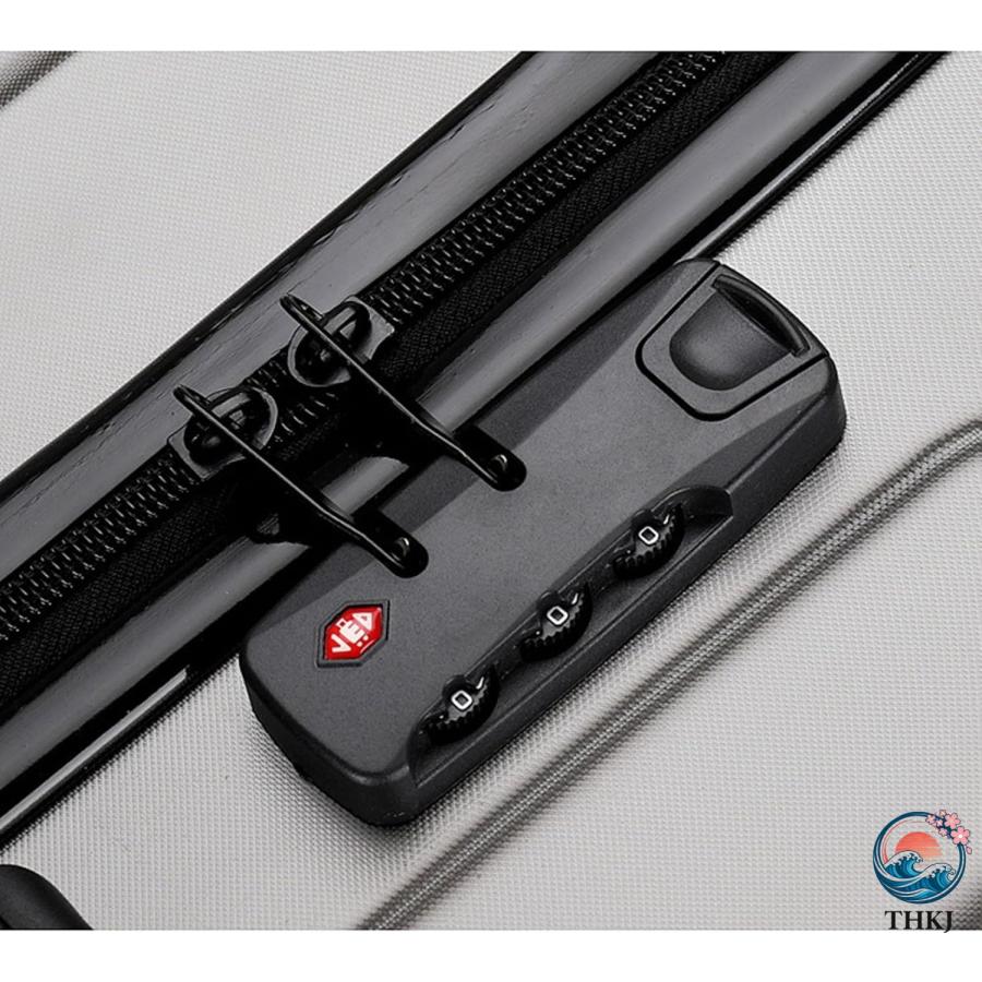 スーツケース キャリーケース キャリーバッグ PC材質 大容量 耐衝撃 大型 超軽量 THKJ 静音 360度回転 ダブルキャスター TSAロック搭載 旅行 ビジネス 出張の画像