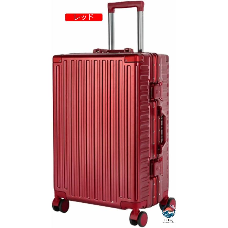 スーツケース キャリーケース 60L キャリーバッグ TSAロック搭載 アルミフレーム THKJ 超軽量 大型 耐衝撃 静音 ダブルキャスター 360度回転 旅行 ビジネスの画像