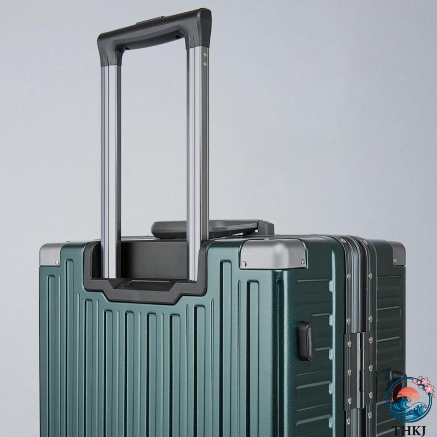スーツケース キャリーケース 60L キャリーバッグ TSAロック搭載 アルミフレーム THKJ 超軽量 大型 耐衝撃 静音 ダブルキャスター 360度回転 旅行 ビジネスの画像