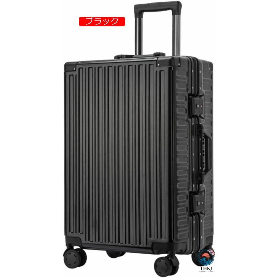 スーツケース キャリーケース 60L キャリーバッグ TSAロック搭載 アルミフレーム THKJ 超軽量 大型 耐衝撃 静音 ダブルキャスター 360度回転 旅行 ビジネスの画像