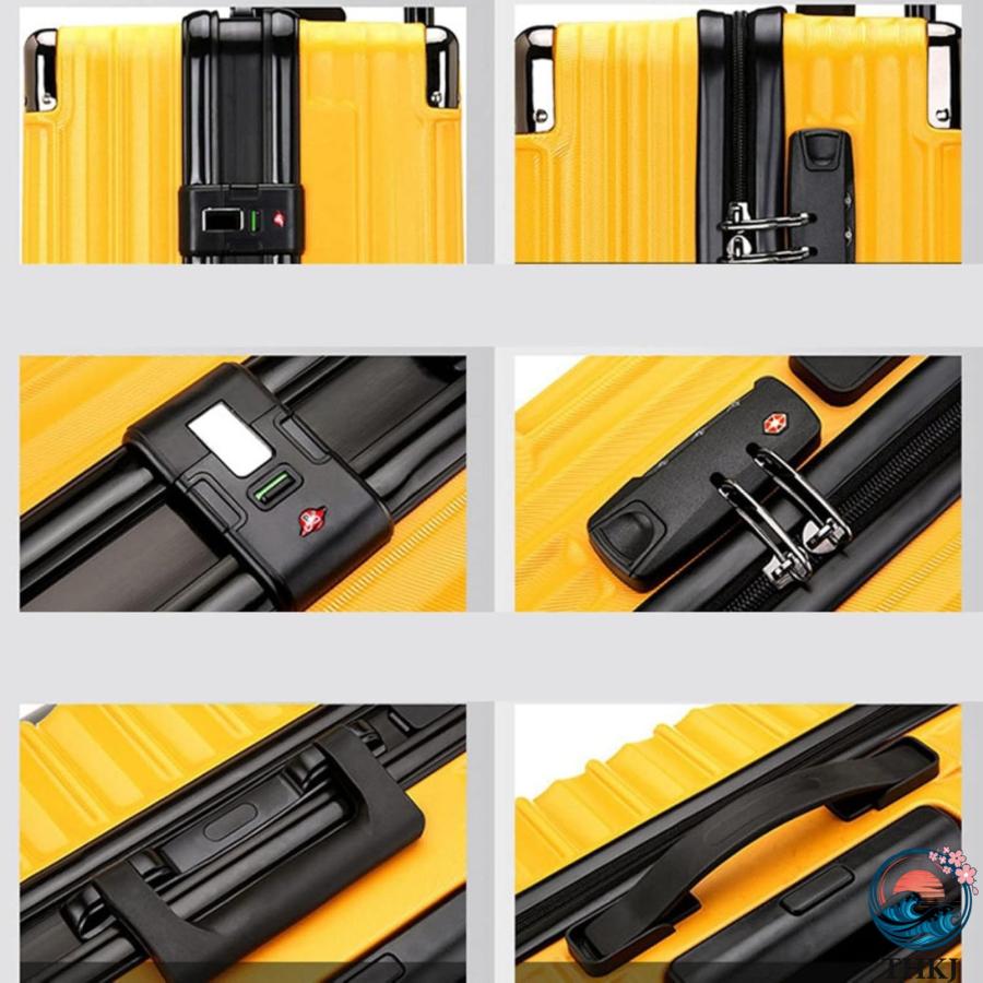 スーツケース キャリーケース 65L キャリーバッグ USB充電口 アルミフレーム THKJ 超軽量 大型 耐衝撃 静音 ダブルキャスター 360度回転 旅行 ビジネスの画像