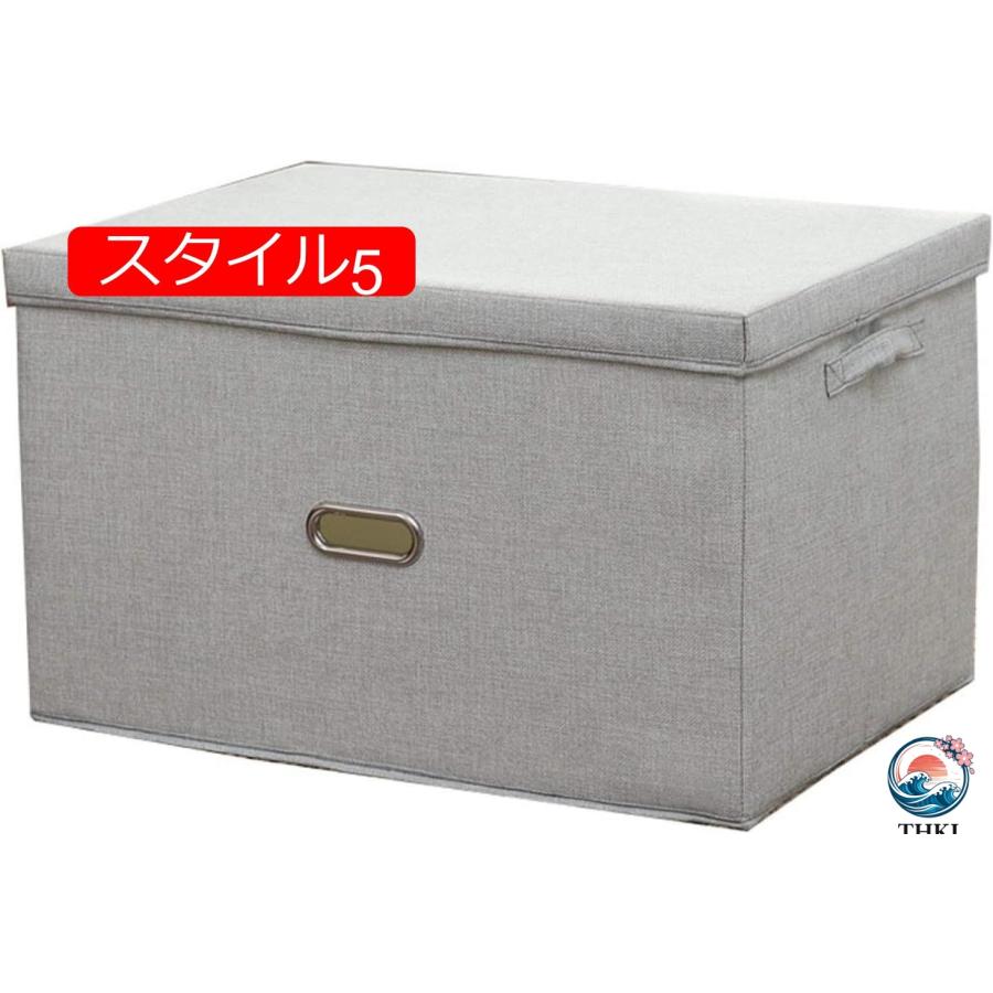 収納ボックス 収納ケース 大容量 引き出し 折りたたみ 持ち手付き フタなし THKJ インナーボックス 押入れ収納 L*2 おもちゃ 小物入れ 布団 スタイル6 衣類の画像