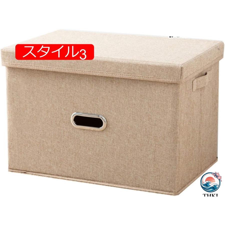収納ボックス 収納ケース 大容量 引き出し 折りたたみ 持ち手付き フタなし THKJ インナーボックス 押入れ収納 L*2 おもちゃ 小物入れ 布団 スタイル6 衣類の画像