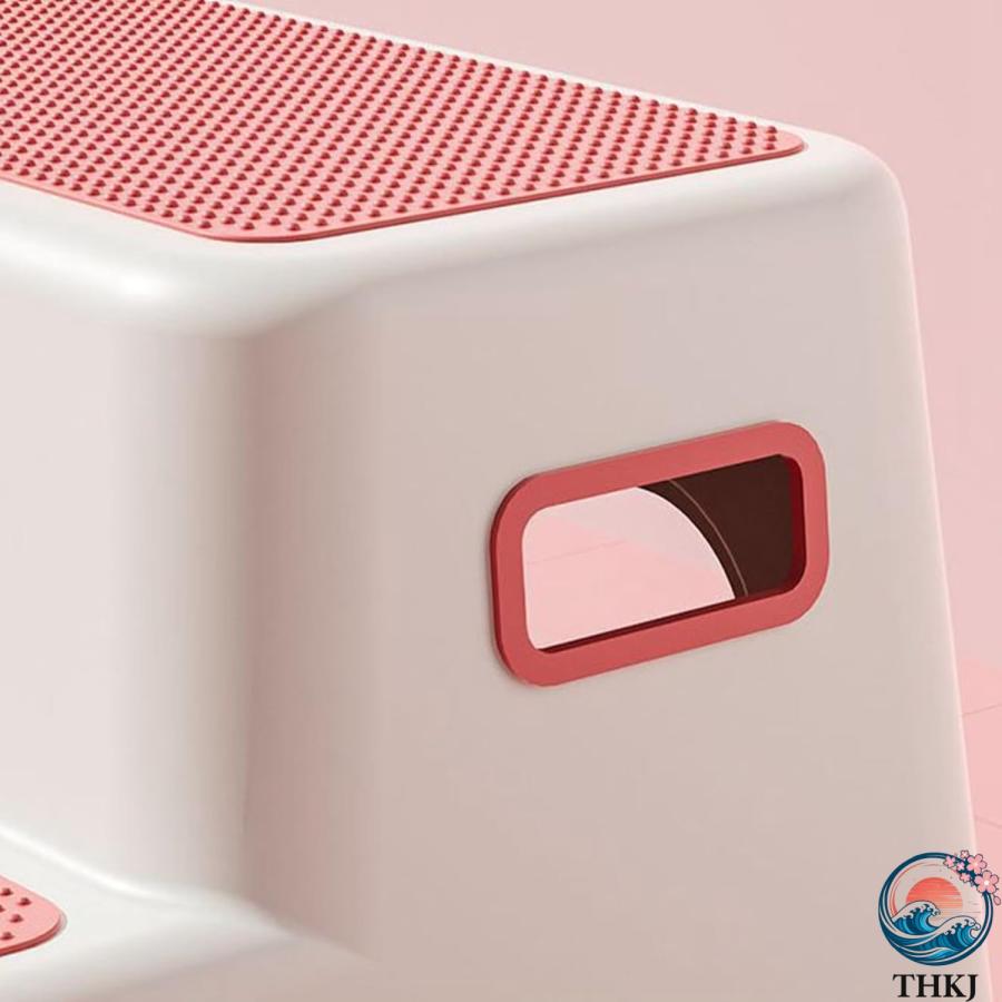 踏み台 プラスチック製 子供 ステップ台 スイカレッド 可愛い 2段 キッズ トイレ踏み台 THKJ ステップスツール 子供用スツール ベビー用 足置き台 洗面所_7