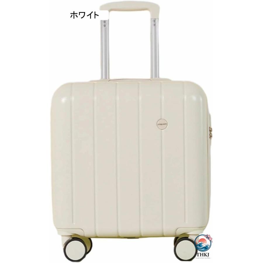 スーツケース 小型 ファスナー式 機内持込可 トランクケース 旅行カバン ビジネス THKJ 出張 キャリーケース 静音ダブルキャスター 360度回転 超軽量 耐衝撃の画像