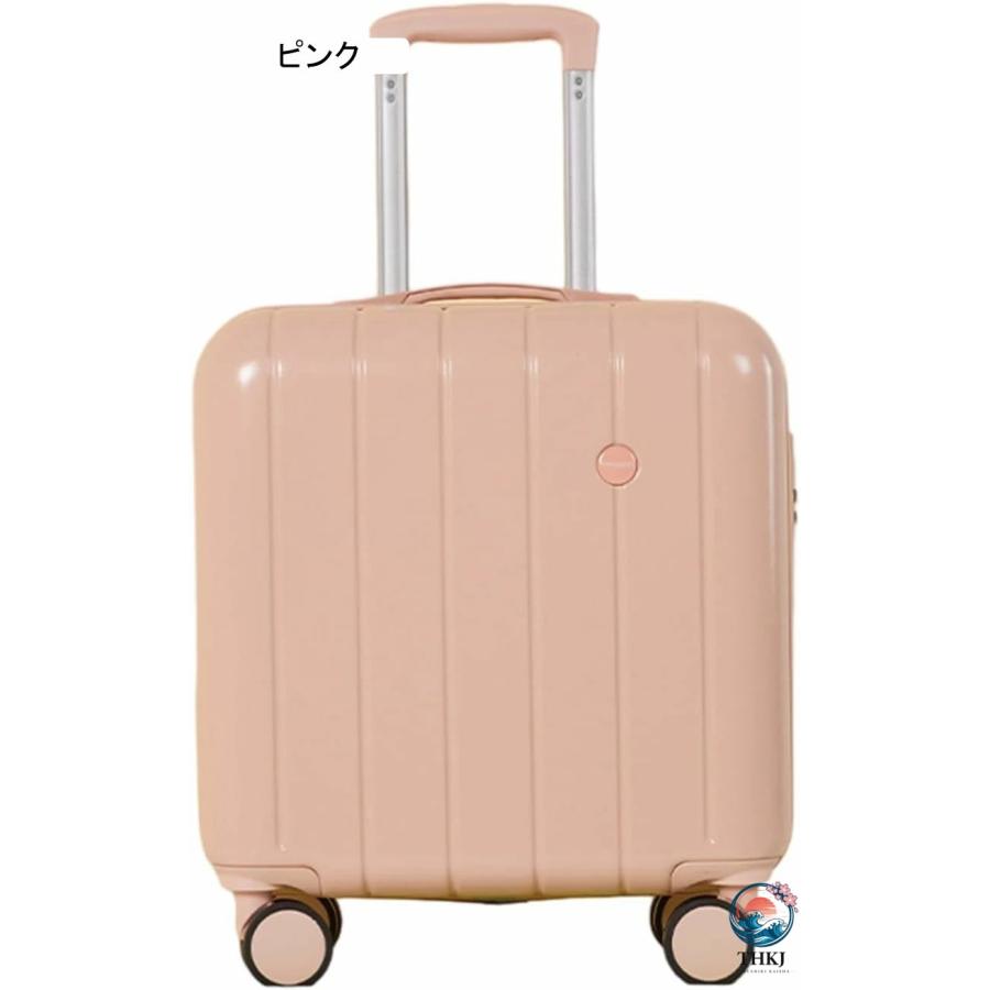 スーツケース 小型 ファスナー式 機内持込可 トランクケース 旅行カバン ビジネス THKJ 出張 キャリーケース 静音ダブルキャスター 360度回転 超軽量 耐衝撃の画像